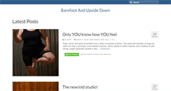 Desktop Screenshot of barefootandupsidedown.com